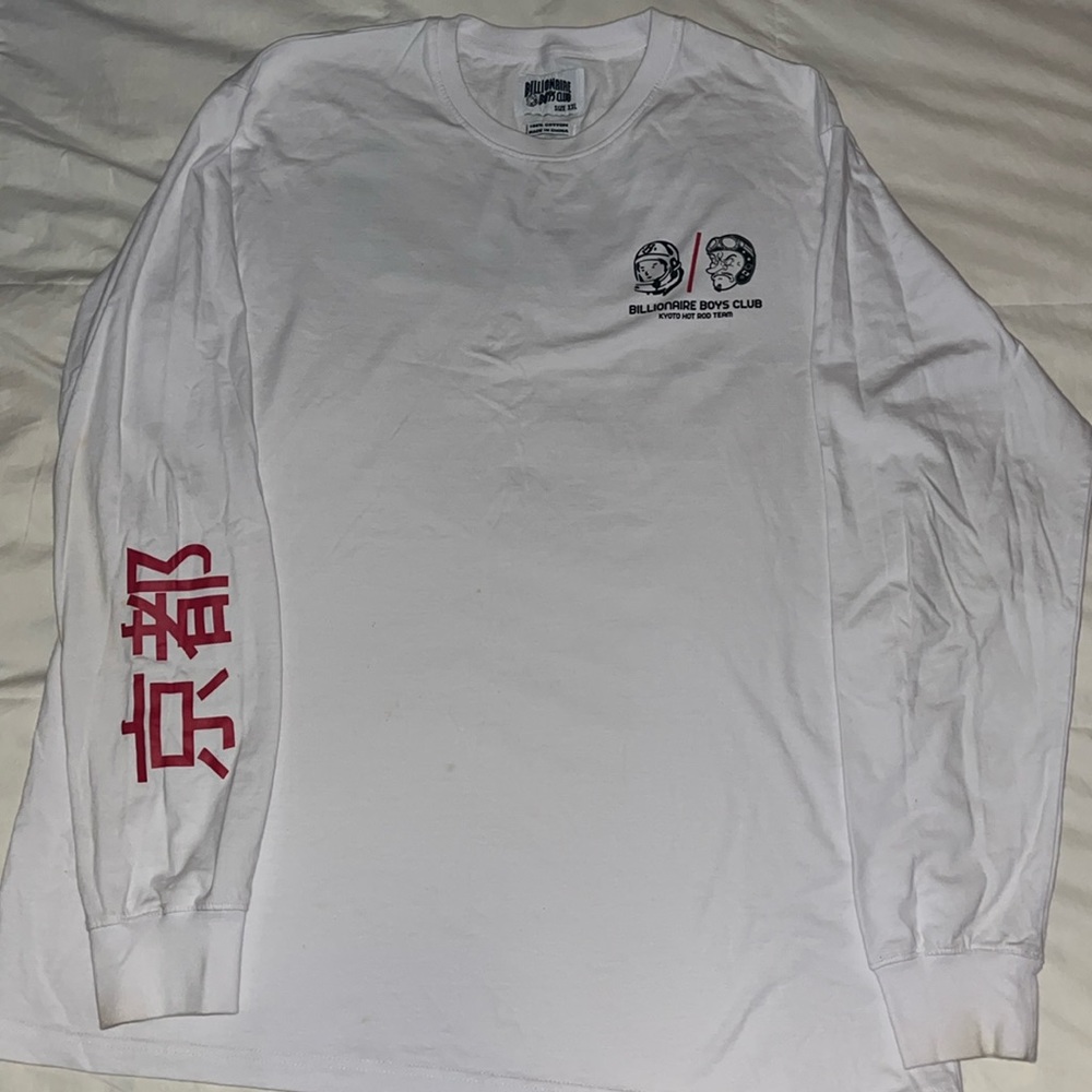 The Billionaire Boys Club BB Hot Rod LS Tee in White